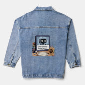 Terug naar school denim jacket (Achterkant)