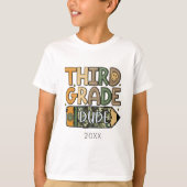 Terug naar school Derde klas Dude Camo Boy T-shirt (Voorkant)