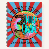 Terug naar school derde klas notitieboek (Voorkant)