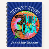 Terug naar school derde klas notitieboek (Voorkant)