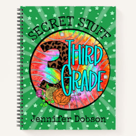 Terug naar school derde klas notitieboek