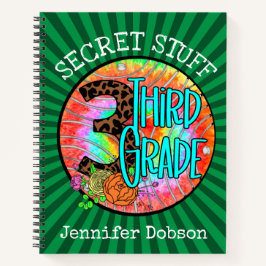 Terug naar school derde klas schrift notitieboek