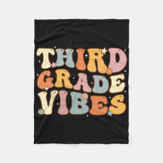 Terug naar school Derde klas sfeer Student Leraar Fleece Deken (Voorkant)
