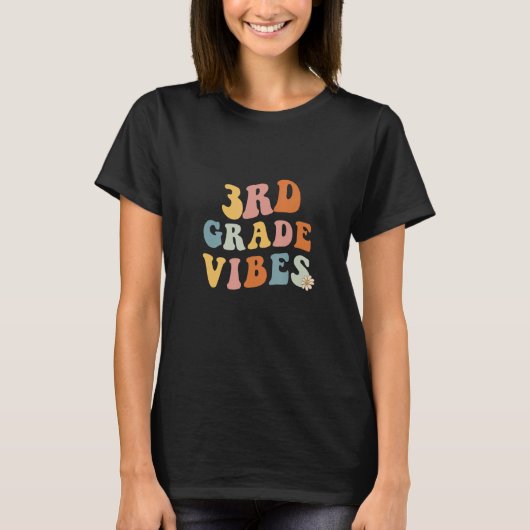 Terug naar school Derde klas Vibes Leraar 3e Vrouw T-shirt (Voorkant)