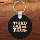 Terug naar school Derde klas Vibes Leraar W Sleutelhanger (Achterkant)