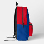 Terug naar school diep blauw en rood bedrukte rugzak (Links)