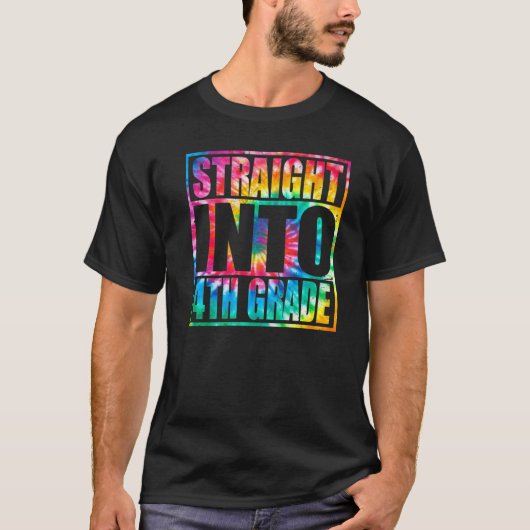 Terug naar school direct naar vierde klas vierde A T-shirt (Voorkant)