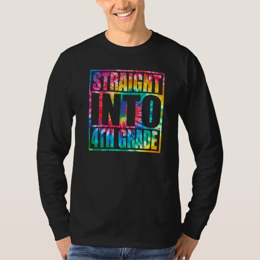 Terug naar school direct naar vierde klas vierde A T-shirt (Voorkant)