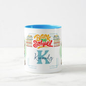 Terug naar School Dog Dragen Rugzak Gepersonalisee Mok (Midden)