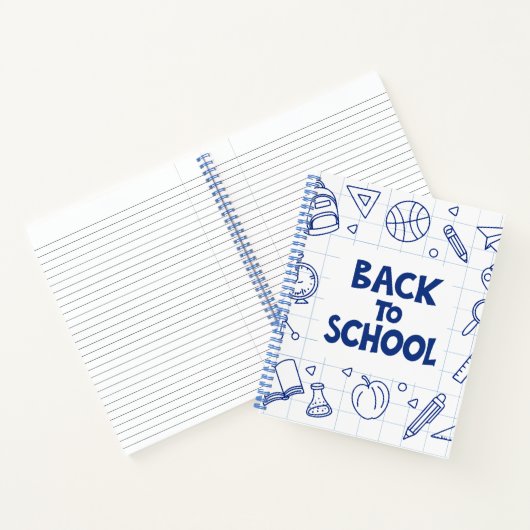 Terug naar school Doodle Notitieboek (Binnen)