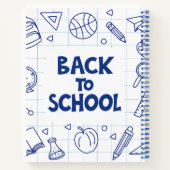 Terug naar school Doodle Notitieboek (Achterkant)