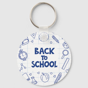 Terug naar School Doodle Sleutelhanger
