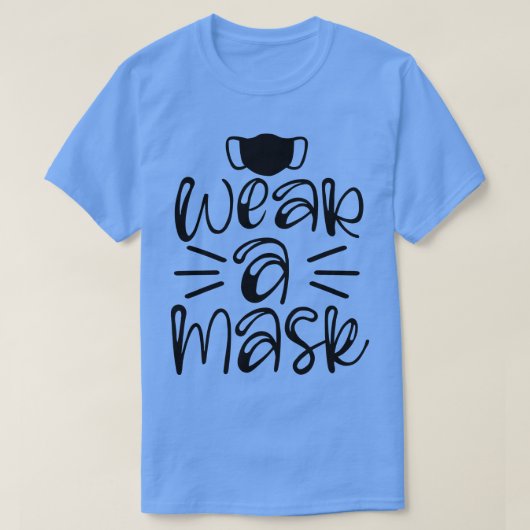 Terug naar school - draag een masker t-shirt (Design voorkant)