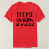 Terug naar school: draag een masker t-shirt (Design voorkant)