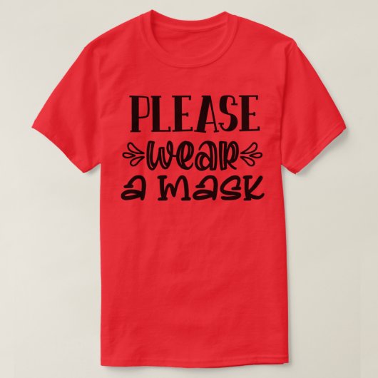 Terug naar school: draag een masker t-shirt (Design voorkant)