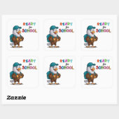Terug naar School Eagle Vierkante Sticker (Vel)
