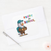 Terug naar School Eagle Vierkante Sticker (Envelop)