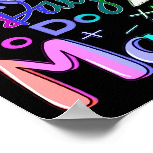 Terug naar school: een goede dag om Wiskunde docen Poster (Hoek)