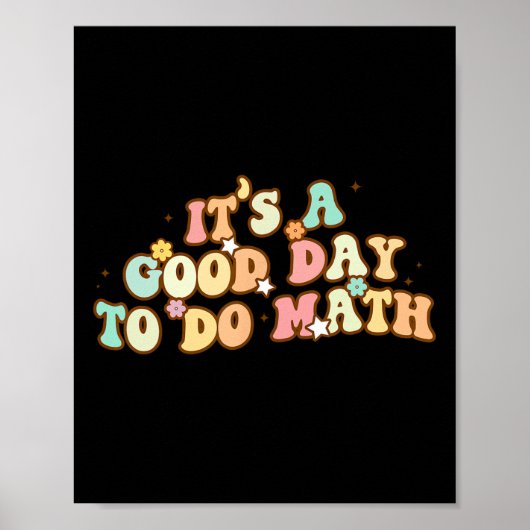 Terug naar school: een goede dag om Wiskunde docen Poster (Voorkant)
