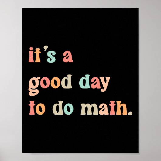 Terug naar school: een goede dag om Wiskunde docen Poster (Voorkant)