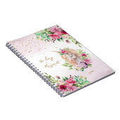 Terug naar School Eenhoorn Magisch Schepsel Meisje Notitieboek (Rechterzijde)