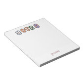 Terug naar School Eenvoudig Kleurrijk Notitieblok (Schuin)