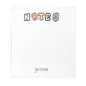 Terug naar School Eenvoudig Kleurrijk Notitieblok (Voorkant)