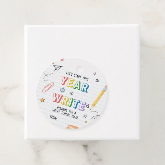 Terug naar school eerste dag bedankjes labels (In situ)