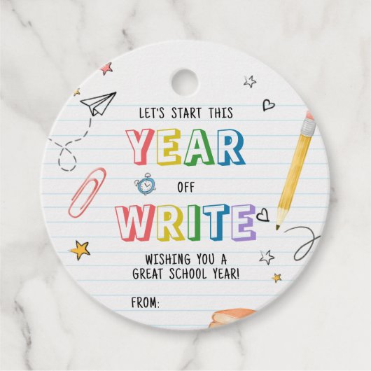 Terug naar school eerste dag bedankjes labels (Voorkant)