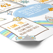 Terug naar school eerste dag bord teken poster (Hoek)