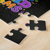 Terug naar school eerste dag grote kind dromen legpuzzel (Zijkant)