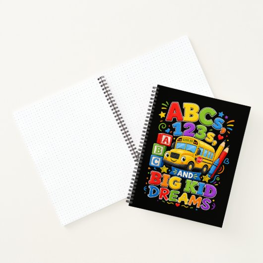 Terug naar school eerste dag grote kind dromen notitieboek (Binnen)