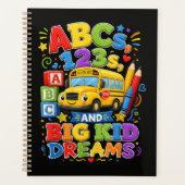 Terug naar school eerste dag grote kind dromen planner (Voorkant)