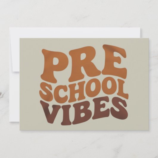 Terug naar school eerste dag Pre-K Hippe outfit Kaart (Voorkant)