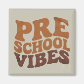 Terug naar school eerste dag Pre-K Hippie Magneet (Voorkant)