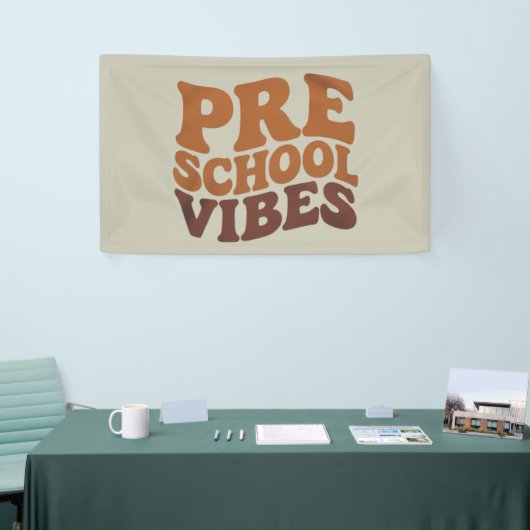 Terug naar school eerste dag Pre-K Hippie Spandoek (Beurs)
