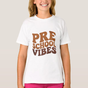 Terug naar school eerste dag Pre-K Hippie T-shirt