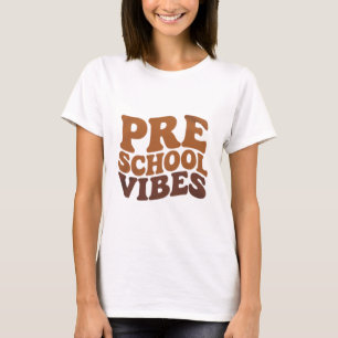 Terug naar school eerste dag Pre-K Hippie T-shirt