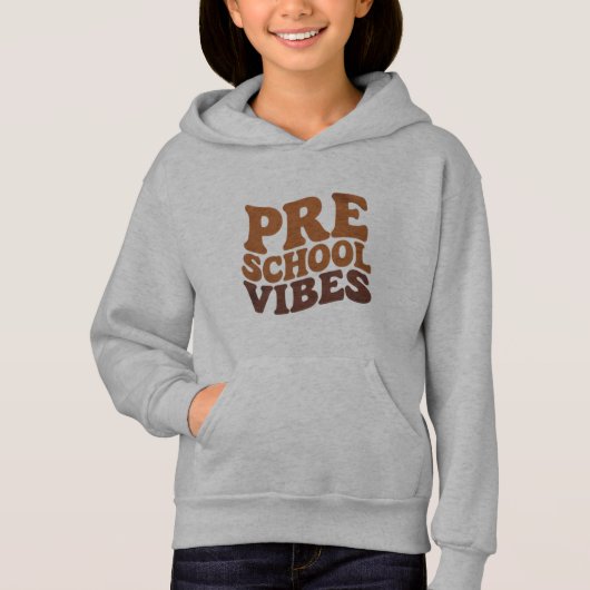 Terug naar school eerste dag Pre-K Kleuter Groovy (Voorkant)