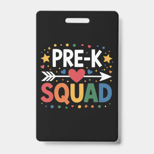 Terug naar school eerste dag Pre-K kleuterschool  Badge