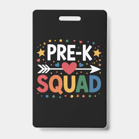 Terug naar school eerste dag Pre-K kleuterschool Badge (Voorzijde)