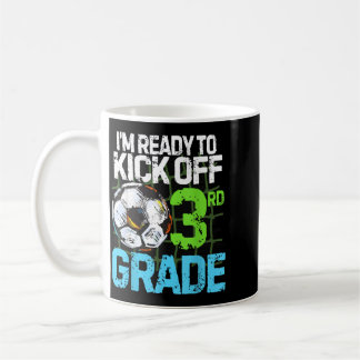 Terug naar school eerste dag van 3e klas voetbalwe koffiemok