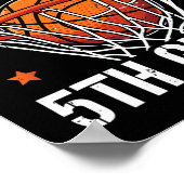 Terug naar school Eerste dag van de 5e klas basket Poster (Hoek)