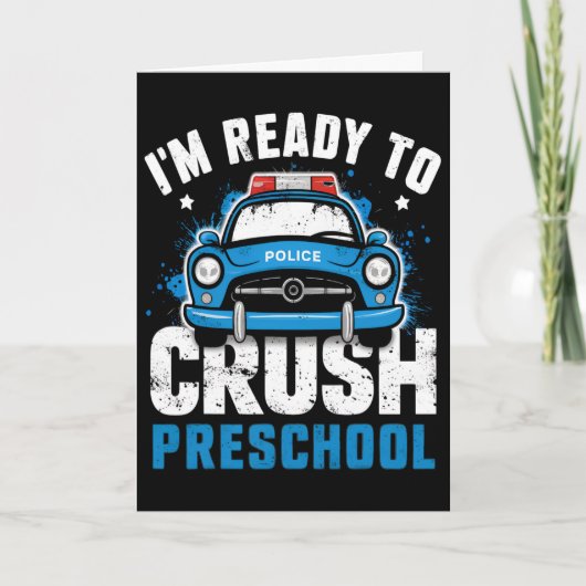 Terug naar school eerste dag van de kleuterschool kaart (Voorkant)