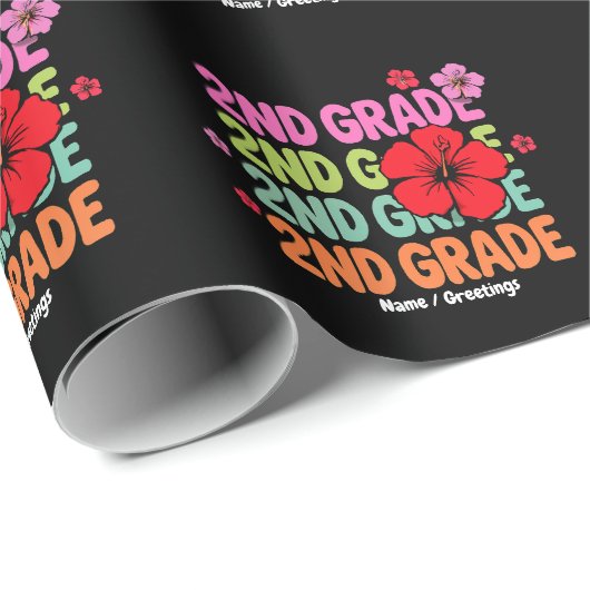 Terug naar school Eerste dag van de tweede klas Sc Cadeaupapier (Rol Hoek)