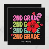 Terug naar school Eerste dag van de tweede klas Sc Kaart (Voorkant / Achterkant)