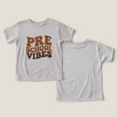 Terug naar school Eerste dag van Pre-K kleuterscho (Ontwerp Voorkant & Achterkant)