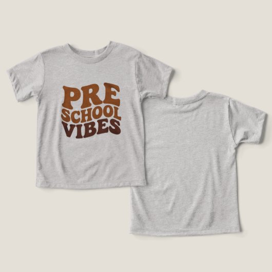 Terug naar school Eerste dag van Pre-K kleuterscho (Ontwerp Voorkant & Achterkant)