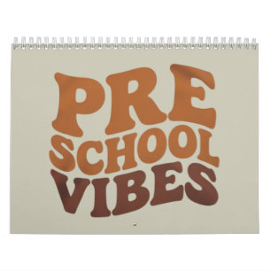 Terug naar school Eerste dag van Pre-K kleuterscho Kalender