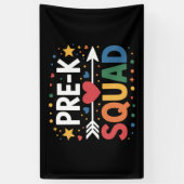 Terug naar school Eerste dag van Pre-K Kleuterscho Spandoek (Verticaal)